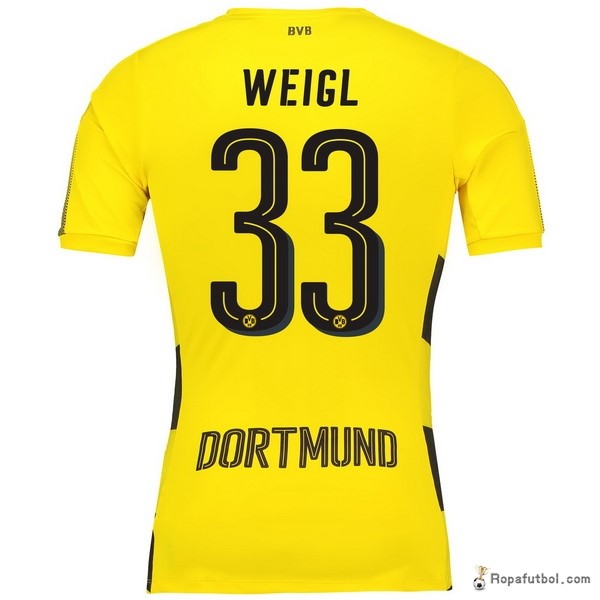 Camiseta Borussia Dortmund Replica Primera Ropa Weigl 2017/18